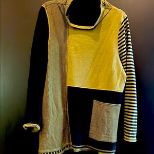 Habitat Black and Dark Olive Green Tunic Like new Size LG WORN ONCE